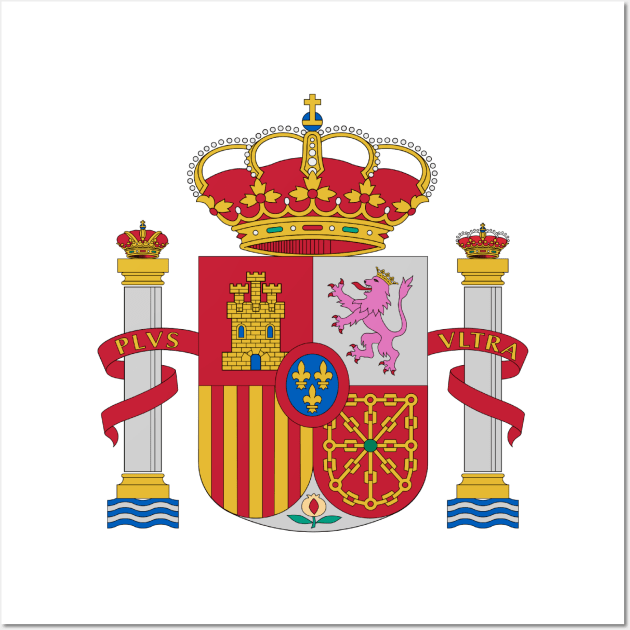 Coat of arms of Spain Wall Art by Wickedcartoons